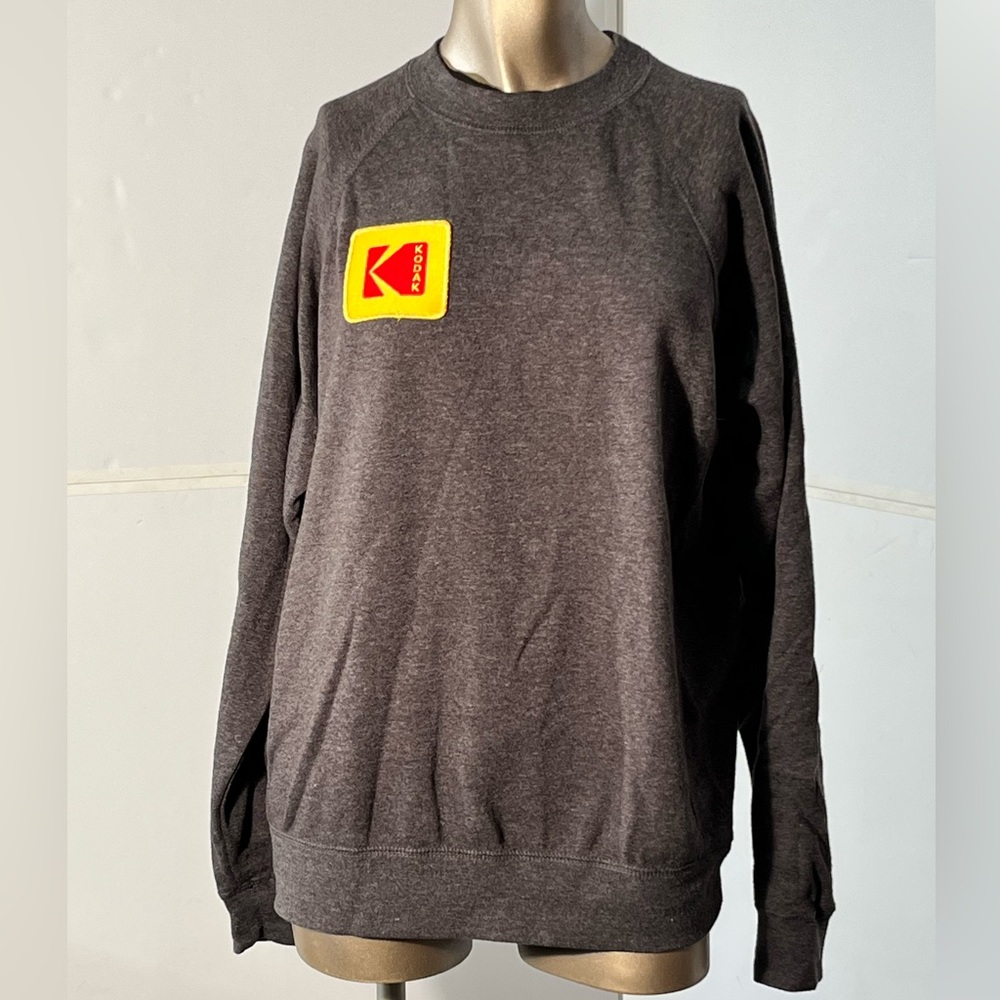 Charcoal sweatshirt with Kodak patch size M